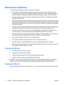 Page 12Maintenance Guidelines
To enhance the performance and extend the life of the monitor:
●Do not open the monitor cabinet or attempt to service this product yourself. Adjust only those
controls that are covered in the operating instructions. If the monitor is not operating properly or
has been dropped or damaged, contact an authorized HP dealer, reseller, or service provider.
●Use only a power source and connection appropriate for this monitor, as indicated on the label/
back plate of the monitor.
●Be sure...