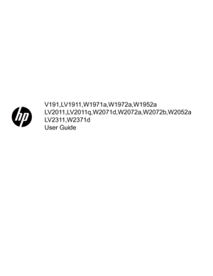 HP Lv2011 User Guide