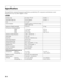 Page 20
20 
 
Specifications 
 
All specifications represent the typical specifications provided by HP’s  component manufacturers; actual 
performance may vary either higher or lower. 
 
v220 
Display Type  22 inches, TFT LCD  55.88 cm 
Viewable Image Size  22-inch diagonal  55.88 cm 
Tilt  –5° to 20°   
Face Treatment  Antiglare po larizer with hard coating 
(select models only)   
Maximum Weight (unpacked)  14.551 lb.  6.6 kg 
Dimensions (including pedestal) 
  Height 
  Depth 
  Width  
17.20 inches 
9.84...