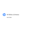 Page 1
HP ZR30w LCD Monitor
User Guide
 