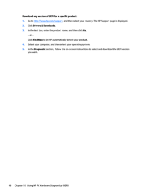 Page 56Download any version of UEFI for a specL