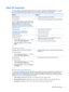Page 13More HP resources
You have already used Setup Instructions to turn on the computer and locate this guide. To locate
resources that provide product details, how-to information, and more, use this table.
Resource Contents
Setup Instructions●Overview of computer setup and features
Help and Support
To access Help and Support, from the Start screen,
type help, and then from the Search window, select
Help and Support. For U.S. support, go to
http://www.hp.com/go/contactHP. For worldwide
support, go to...