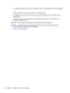 Page 361.To display the keyboard, tap in the first data field. Tap the small keyboard icon that is displayed.
– or –
Tap the keyboard icon on the right side of the notification area.
2.To enlarge the size of the on-screen keyboard, tap the lower-right corner and drag it to the
desired size.
3.Tap each character, continuing until you have spelled out the name or word that you are
entering into the data field.
NOTE:Action keys do not display or function on the on-screen keyboard.
NOTE:Suggested words may be...