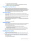 Page 494.Swipe your finger 3 times to finish the registration.
If registration is successful, a green circle appears on the corresponding finger in the illustration.
5.Repeat steps 1 through 4 to register an additional fingerprint.
Using Internet security software
When you use your computer to access email, a network, or the Internet, you potentially expose your
computer to computer viruses, spyware, and other online threats. To help protect your computer, Internet
security software that includes antivirus and...