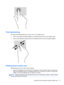 Page 41Pinching/stretching
Pinching and stretching allows you to zoom out or in on images or text.
●Zoom in by placing two fingers together on the display and then move your fingers apart.
●Zoom out by placing two fingers apart on the display and then move your fingers together.
Rotating (select models only) 
Rotating allows you to turn items such as photos.
●Anchor the forefinger of your left hand on the object you want to rotate. Using your right hand,
slide your forefinger around in a sweeping motion from 12...