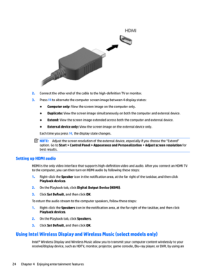 Page 342.Connect the other end of the cable to the high-de