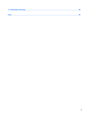 Page 1112  Electrostatic Discharge ................................................................................................................................. 68
Index ................................................................................................................................................................... 69
xi 