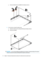 Page 80c.RemovetheWLANantennacable(3)fromthedisplayenclosure.
9.Ifitisnecessarytoreplacethedisplaycable:
a.Releasethecablefromtheroutingpath(1)alongthedisplayenclosure.
b.Removethecable(2).
IMPORTANT:Usecarewhenhandlingandinstallingthenewantennas.Accidentalbendingoftheantenna
elementswilldetunetheantennaanddegradethecomputerosperformance.70Chapter6Removalandreplacementproceduresforauthorizedserviceproviderparts  