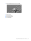 Page 317.Press in on the SIM (1), and then remove it from the slot (2).
8.Replace the battery.
9.Reconnect external power.
10.Reconnect external devices.
11.Turn on the computer.
Using HP Mobile Broadband (select models only) 21 