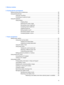 Page 75  Memory modules
6  Pointing devices and keyboard
Setting pointing device preferences ................................................................................................... 49
Using pointing devices ....................................................................................................................... 49
Using the TouchPad .......................................................................................................... 49
Connecting an external mouse...