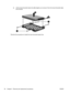 Page 44b.Lift the hard drive/solid state drive (3) straight up to remove it from the hard drive/solid state
drive bracket.
Reverse this procedure to install the hard drive/solid state drive.
36 Chapter 4   Removal and replacement procedures ENWW 