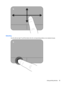 Page 35Selecting
Use the left and right TouchPad buttons like the corresponding buttons on an external mouse.
Using pointing devices 25 