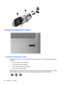 Page 98Using the fingerprint reader
Locating the fingerprint reader
The fingerprint reader is a small metallic sensor that is located in one of the following areas of your
computer:
●Near the bottom of the TouchPad
●On the right side of the keyboard
●On the upper-right side of the display
●On the left side of the display
Depending on your computer model, the fingerprint reader may be oriented horizontally or vertically.
Both orientations require that you swipe your finger perpendicular to the metallic sensor....