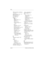 Page 184Index–2 Hardware and Software Guide
Index
BIOS information, displaying 
6–2, 8–2
Bluetooth device
 1–12, 1–16
Bluetooth label
 1–27
boot options
 8–21
boot order
 8–21
buttons
back 1–9
display release 1–14
DVD 1–6
mute 1–9, 4–2
next/fast forward 1–8, 
4–19
ok 1–9
play/pause 1–8, 4–19
power 1–5, 3–15
previous/rewind 1–8, 4–19
Quick Launch 8–12
stop 1–8, 4–19
TouchPad 1–4, 2–2
volume 1–9, 4–2
wireless 1–12
See also battery pack 
release latch; display 
switch; keys
C
cable lock, security 1–20, 
6–12...