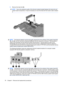 Page 865.Remove the heat sink (2).
NOTE:Due to the adhesive quality of the thermal material located between the heat sink and
system board components, it may be necessary to move the heat sink from side to side to detach
it.
NOTE:The thermal material must be thoroughly cleaned from the surfaces of the system board (1),
(2), and (3), and the heat sink components (4) each time the heat sink is removed. Thermal paste is
used on the processor and the heat sink section that services it. Thermal pads are used on the...