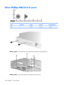 Page 154Silver Phillips PM2.0×3.0 screw
ColorQuantityLengthThreadHead diameter
Silver 9 3.0 mm 2.0 mm 4.0 mm
Where used: 2 screws that secure the optical drive bracket to the optical drive
Where used: 5 screws that secure the TouchPad to the top cover
146 Chapter 7   Screw listing 