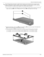 Page 78Removal and replacement procedures
Maintenance and Service Guide4–33
✎Steps 22 through 38 provide display assembly internal component removal information for computer models 
equipped with BrightView display assemblies. See steps 5 through 21 for display assembly internal component 
removal information for computer models equipped with AntiGlare display assemblies.
22. If it is necessary to replace the display bezel or any of the display assembly internal components, remove the 
Mylar screw covers 1 and...