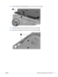 Page 1943.Lift the speaker assembly (5) straight up to remove it from the computer.
44.Locate the wireless antenna cable (1), and remove from path (2).
45.Disconnect the wireless antenna cable from the system board (3).
ENWW Component replacement procedures 13 