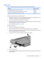 Page 59Optical drive
NOTE:The optical drive spare part kit includes an optical drive bezel and bracket.
DescriptionSpare part number
Blu-ray ROM DVD±R/RW SuperMulti Double-Layer Drive509420-002
Blu-ray ROM with LightScribe DVD±R/RW SuperMulti Double-Layer Drive509421-002
DVD±RW and CD-RW SuperMulti Double-Layer Combo Drive 509419-002
Before removing the optical drive, follow these steps:
1.Shut down the computer. If you are unsure whether the computer is off or in Hibernation, turn the
computer on, and then...