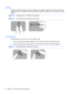 Page 40Scrolling
Scrolling is useful for moving up, down, or sideways on a page or image. To scroll, place two fingers
slightly apart on the TouchPad, and then drag them across the TouchPad in an up, down, left, or right
motion.
NOTE:Scrolling speed is controlled by finger speed.
NOTE:Two-finger scrolling is enabled at the factory.
Pinching/Zooming
Pinching allows you to zoom in or out on images or text.
●Zoom in by placing two fingers together on the TouchPad, and then moving them apart.
●Zoom out by placing...