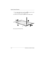 Page 254D–8 Maintenance and Service Guide
Display Component Recycling
9. Use a sharp-edged tool to cut the tape 1 that secures the side 
of the LCD panel to the LCD panel frame.
10. Remove the LCD panel frame 2 from the display panel.
Removing the LCD Panel Frame 