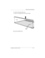 Page 257Display Component Recycling
Maintenance and Service Guide D–11
16. Turn the LCD panel upside down.
17. Remove the backlight frame from the LCD panel.
Removing the Backlight Frame 