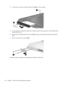 Page 684.Use the disc tray frame to slide the optical drive (3) out of the computer.
5.If it is necessary to replace the optical drive bracket, position the optical drive with the optical drive
bracket toward you.
6.Remove the two Phillips PM2.0×3.0 screws (1) that secure the optical drive bracket to the optical
drive.
7.Remove the optical drive bracket (2).
Reverse the above procedure to reassemble and install the optical drive.
60 Chapter 4   Removal and replacement procedures 