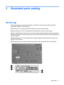 Page 253 Illustrated parts catalog
Service tag
When ordering parts or requesting information, provide the computer serial number and model
description provided on the service tag.
(1) Product name: This is the product name affixed to the front of the computer.
(2) Serial number (s/n): This is an alphanumeric identifier that is unique to each product.
(3) Part number/Product number (p/n): This number provides specific information about the products
hardware components. The part number helps a service technician...