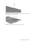 Page 131Where used: One screw that secures the webcam/microphone module to the display bezel on computer
models equipped with flush glass display assemblies
Where used: Four screws that secure the top cover to the top of the computer
Phillips PM2.0×4.0 screw (silver) 123 