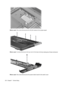 Page 128Where used: One screw that secures the WLAN module to the system board
Where used: 4 screws that secure the top cover to the base enclosure (along top of base enclosure)
Where used: One screw that secures the power button board to the switch cover
120 Chapter 7   Screw listing 