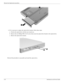 Page 444–8Maintenance and Service Guide
Removal and replacement procedures
4. If it is necessary to replace the optical drive bracket, follow these steps:
a. Position the optical drive with the rear toward you. 
b. Remove the two Phillips PM1.5×3.0 screws that secure the optical drive bracket to the optical drive. 
c. Remove the optical drive bracket. 
Reverse this procedure to reassemble and install the optical drive.  