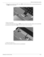 Page 57Removal and replacement procedures
Maintenance and Service Guide4–21
7. Release the zero insertion force (ZIF) connector 1 to which the keyboard cable is connected and disconnect the 
cable 2 from the system board.
8. Remove the keyboard.
9. Disconnect the power button board cable 1 from the low insertion force (LIF) connector on the system board.
10. Disconnect the LED board cable 2 from the LIF connector on the system board.
11. Remove the switch cover.
Reverse this procedure to install the switch...