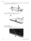 Page 13011 – 4Maintenance and Service Guide
Recycling
9. Use a sharp-edged tool to cut the tape 1 that secures the sides of the display panel to the display panel frame. 
10. Remove the display panel frame 2 from the display panel. 
 
11. Remove the screws 1 that secure the backlight cover to the display panel. 
12. Lift the top edge of the backlight cover 2 and swing it outward. 
13. Remove the backlight cover. 
14. Turn the display panel right-side up. 
15. Remove the backlight cables 1 from the clip 2 in the...