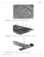 Page 108Screw listing
Maintenance and Service Guide7–9
Where used: 2 screws that secure the WLAN module to the system board
Where used: 4 screws that secure the top cover to the base enclosure (along top of base enclosure)
Where used: One screw that secures the power button board to the switch cover 