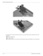 Page 484–12Maintenance and Service Guide
Removal and replacement procedures
or
4. If it is necessary to replace the hard drive bracket or any of the hard drive bracket components, remove the 
following: 
1 Hard drive adapter cable
2 Four rubber isolators
3 Four Phillips PM3.0×3.5 screws that secure the hard drive bracket rails and Mylar cover to the hard drive 