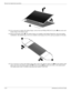 Page 684–32Maintenance and Service Guide
Removal and replacement procedures
28. If it is necessary to replace the display hinges, remove the four Phillips PM2.0×3.0 screws 1 that secure each 
display hinge to the display panel.
29. Remove the display hinges 2. The display hinges are available in the Display Hinge Kit, spare part number 
516306-001. The display hinge screws are available in the Display Screw Kit, spare part number 531764-001.
30. If it is necessary to remove the display panel cable, remove the...