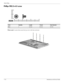 Page 1247–12Maintenance and Service Guide
Screw listing
Phillips PM2.5×4.0 screw
 
Where used: 4 screws that secure the top cover to the base enclosure
Color Quantity Length Thread Head diameter 
Black 4 4.0 mm 2.5 mm 5.0 mm 