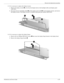 Page 77Removal and replacement procedures
Maintenance and Service Guide4–39
13. If it is necessary to replace the display inverter:
a. Release the display inverter 1 as far from the display bezel as the backlight cables and display panel 
cable allow.
b. Disconnect the two backlight cables 2 and the display panel cable 3 from the display inverter, and remove 
the display inverter. The display inverter is available using spare part number 498324-001.
14. If it is necessary to replace the display hinges:
a....