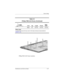 Page 231Screw Listing
Maintenance and Service Guide A–9
Phillips PM2.5×8.0 Screw Locations
Ta b l e  A - 4
Phillips PM2.5×8.0 Screw (Continued)
Color Qty. Length ThreadHead 
Width
Black 38 8.0 mm 2.5 mm 5.0 mm
Where used:
5 screws that secure the top cover to the base enclosure (documented in
Section 5.15)mm 