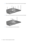 Page 862.Remove the eight Phillips PM2.5×8.0 screws that secure the top cover to the computer.
3.Remove the four silver Phillips PM2.5×5.0 screws secure the top cover to the computer.
4.Turn the computer right-side up, with the front toward you.
76 Chapter 4   Removal and replacement procedures 