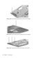 Page 146Where used: One screw that secures the top cover trim to the computer
Where used: One screw that secures the system board to the computer
Where used: 3 screws that secure the system board to the computer
136 Chapter 7   Screw listing 