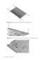 Page 108Where used: 4 screws that secure the display hinges to the display panel
Where used: 2 screws that secure the wireless antenna transceivers to the display enclosure
100 Chapter 7   Screw listing 