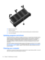 Page 6210.Replace the service door.
11.Replace the battery.
12.Turn the computer right-side up, and then reconnect external power and external devices.
13.Turn on the computer.
Updating programs and drivers
HP recommends that you update your programs and drivers on a regular basis to the latest versions.
Updates can resolve issues and bring new features and options to your computer. Technology is
always changing, and updating programs and drivers allows your computer to run the latest
technology available. For...