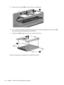 Page 545.Remove the hard drives (3) from the hard drive compartments.
6.If it is necessary to replace the hard drive bracket, remove the four Phillips PM3.0×4.0 screws (1)
that secure the hard drive bracket to the hard drive.
7.Lift the bracket (2) straight up to remove it from the hard drive.
Reverse this procedure to reassemble and install the hard drive.
46 Chapter 4   Removal and replacement procedures 