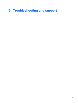 Page 9113 Troubleshooting and support
81 