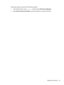 Page 75Follow these steps to remove the HP Recovery partition:
1.From the Start screen, type recovery, and then select HP Recovery Manager.
2.Select Remove Recovery Partition, and then follow the on-screen instructions.
Restore and recovery 65 