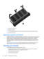 Page 629.Replace the service door.
10.Replace the battery.
11.Turn the computer right-side up, and then reconnect external power and external devices.
12.Turn on the computer.
Updating programs and drivers
HP recommends that you update your programs and drivers on a regular basis to the latest versions.
Updates can resolve issues and bring new features and options to your computer. Technology is
always changing, and updating programs and drivers allows your computer to run the latest
technology available. For...