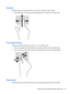 Page 45Scrolling
Scrolling is useful for moving the pointer up, down, left, or right on a page or image.
●Place two fingers on the screen and then drag them in an up, down, left, or right motion.
Pinching/stretching
Pinching and stretching allows you to zoom out or in on images or text.
●Zoom in by placing two fingers together on the display and then move your fingers apart.
●Zoom out by placing two fingers apart on the display and then move your fingers together.
Edge swipes 
With edge swipes you can perform...