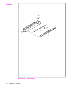 Page 175Separation Guide Assembly
Figure 8-9
8-22 Parts and Diagrams 