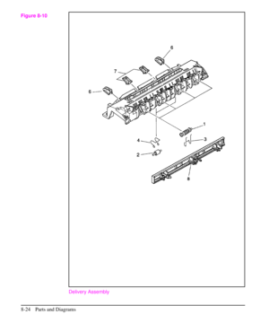 Page 177Delivery Assembly
Figure 8-10
8-24 Parts and Diagrams 